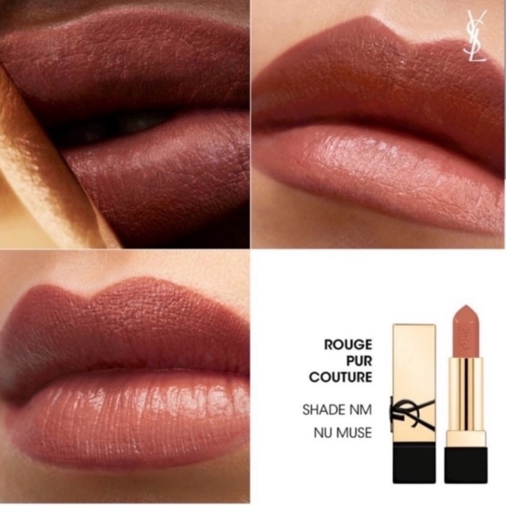 YSL Yves Saint Laurent Rouge Pur Couture Lipstick Travel Size - Nu Muse - Picture 5 of 12